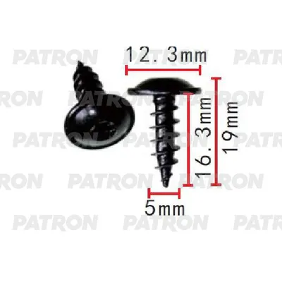 Винт металлический Audi,Seat,Skoda,Volkswagen применяемость: саморез PATRON P371602