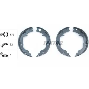 Колодки тормозные барабанные CHRYSLER CITROЛN DODGE JEEP PEUGEOT TEXTAR 91073400