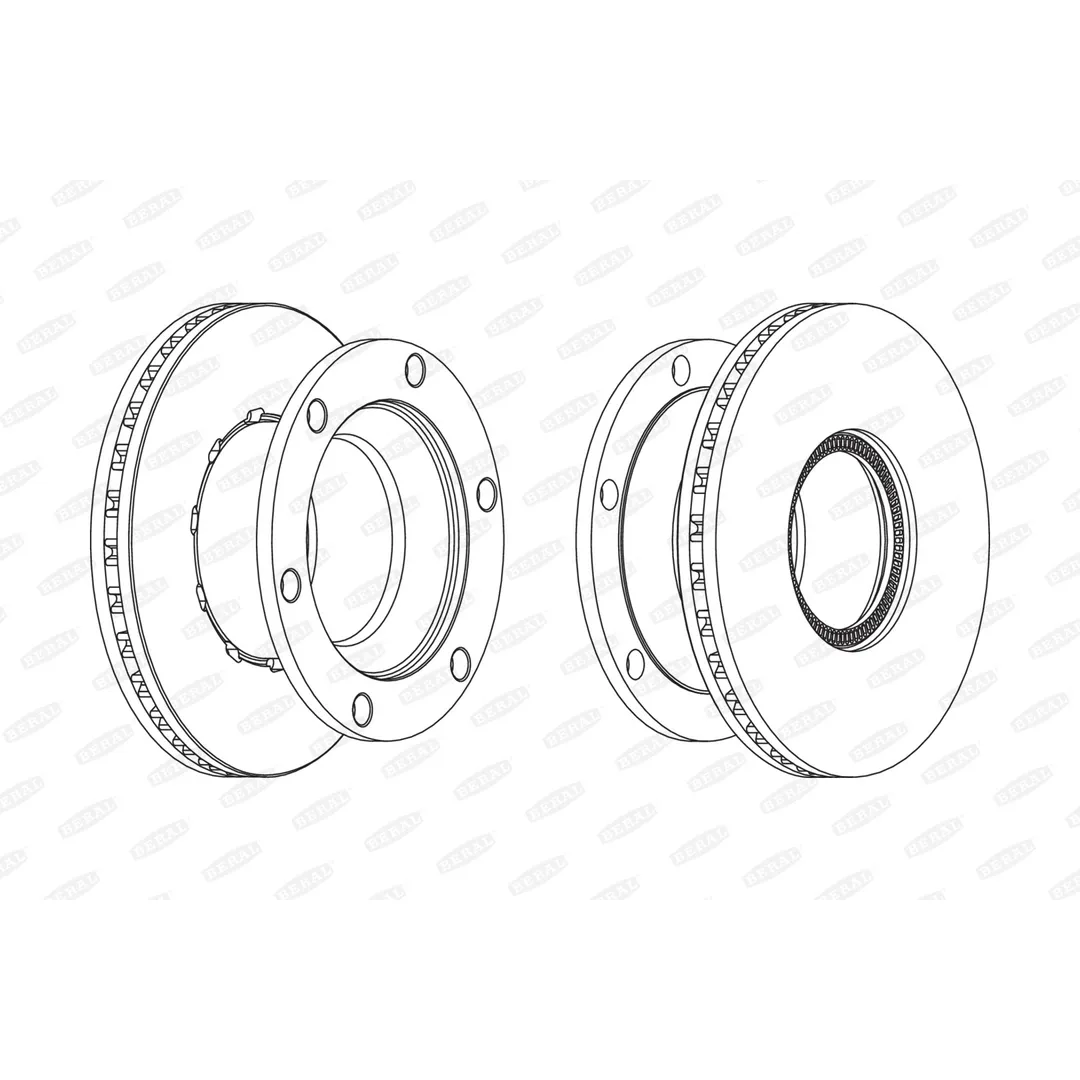 Диск тормозной RVI MIDLUM 330 34 194 BERAL BCR219A
