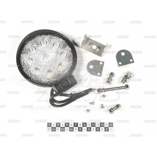 Фара доп света; (луч направленный); 9 leds; 12-24v ZEVS KW-121S