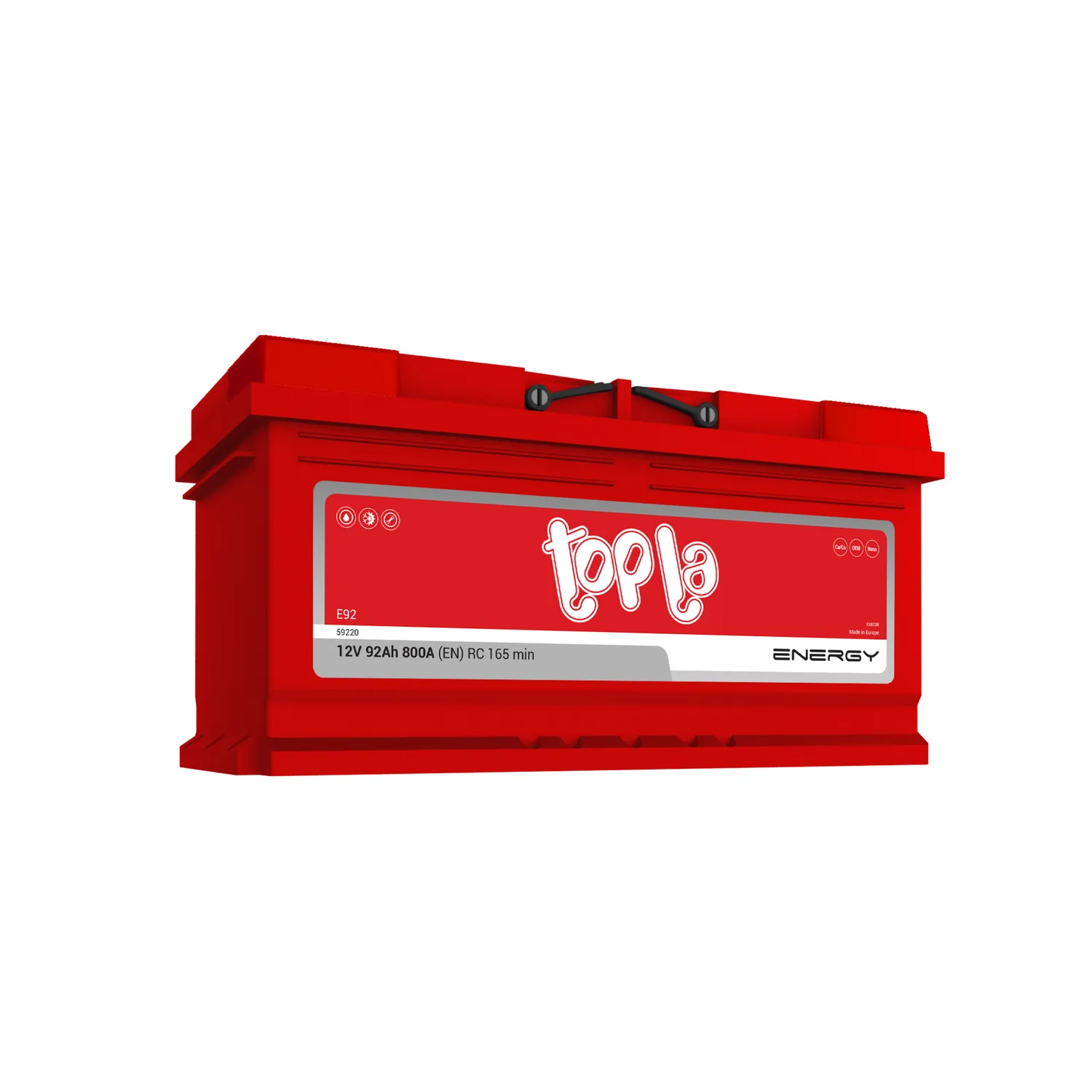 Аккумулятор TOPLA Energy 92 А/ч обратный R+ 353x175x175 LB5 EN 800 А