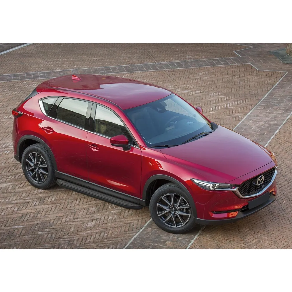 Порог-площадка Premium-Black A173ALB + комплект крепежа, RIVAL, Mazda CX-5 2017- Mazda CX-5 II A173ALB.3802.1
