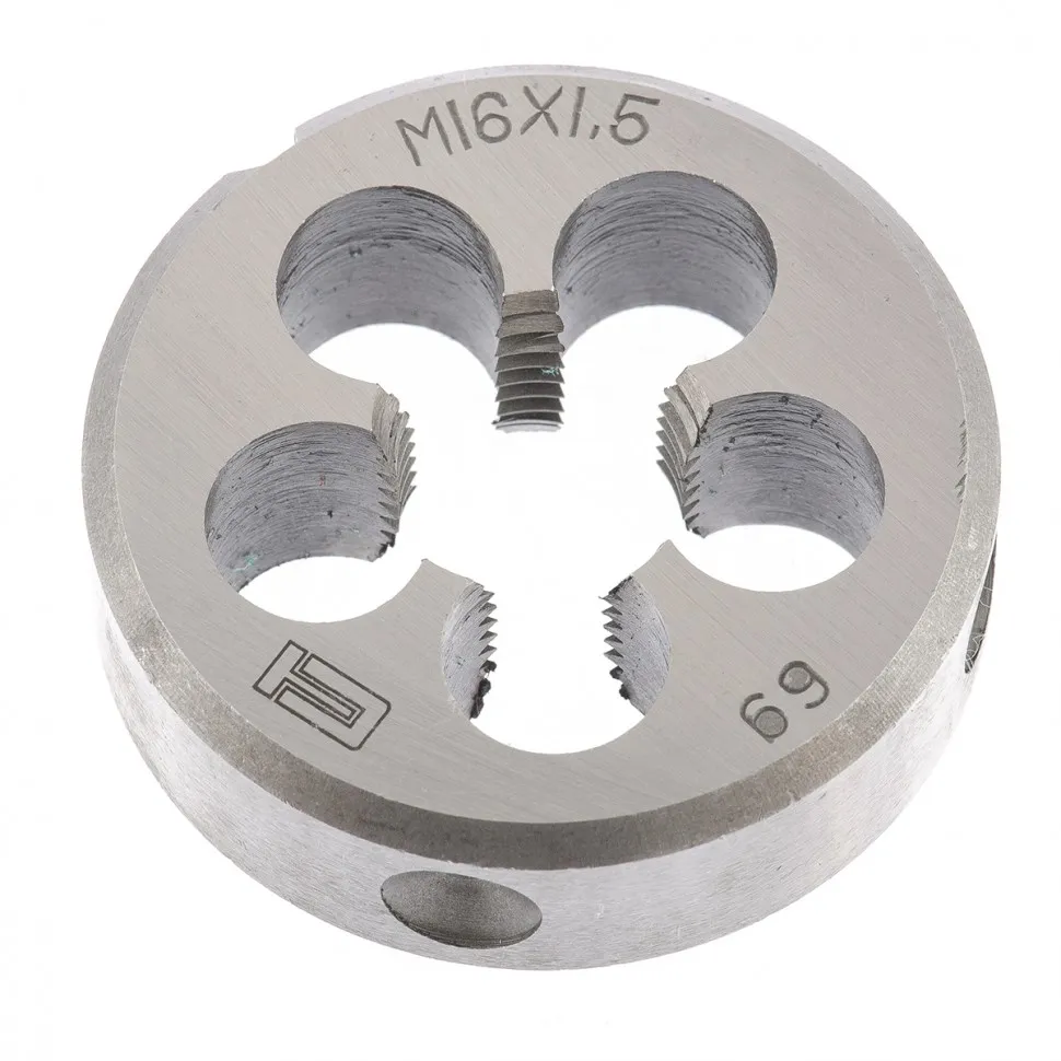 Плашка круглая метрическая М16x1,5 мм СИБРТЕХ 77042