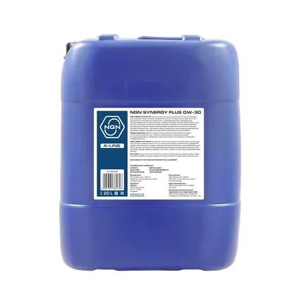 Масло моторное синт. NGN A-Line 0W-30 SYNERGY PLUS SN/CF 20л