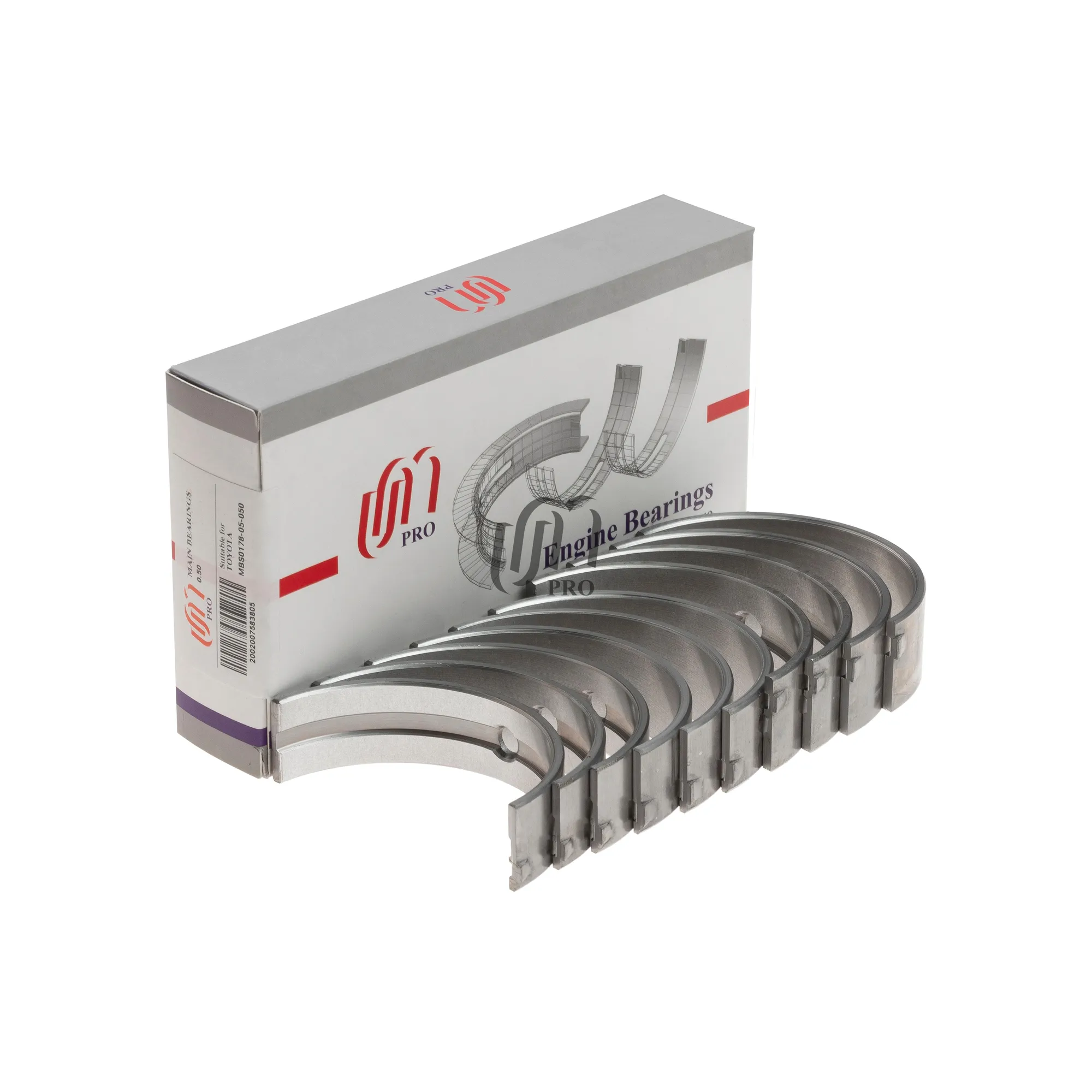 Вкладыши коренные 0.50 TOYOTA 2UZ-FE UM UNITED MOTORS UMPRO MBS017805050