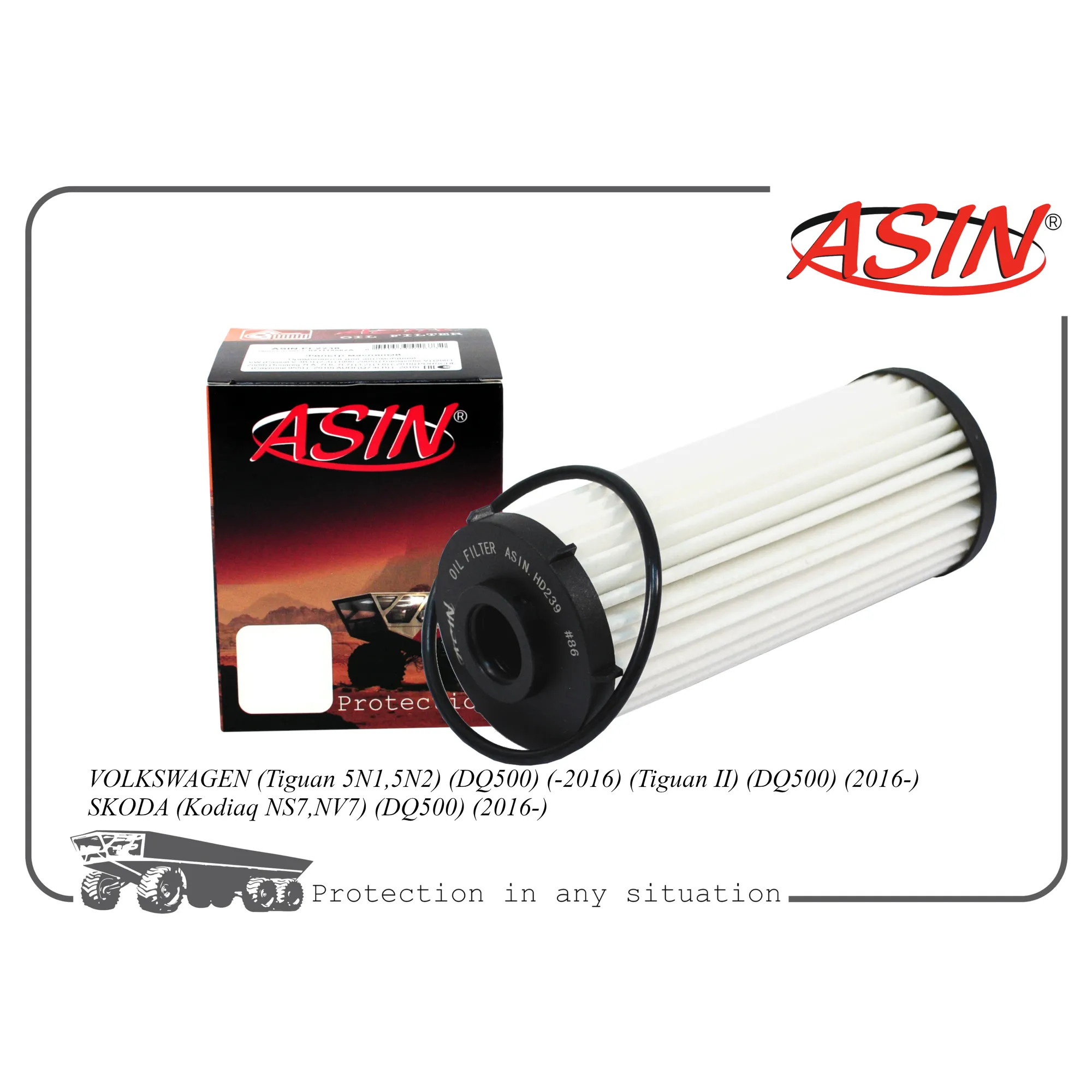 Фильтр масляный АКПП 0BH325183B/ASIN.HD239 ASIN ASINHD239