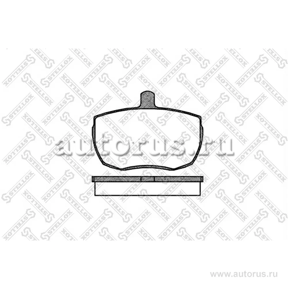 Колодки дисковые п. Ford Transit 1.6-2.5D 80-92, Iveco Daily 79-86 STELLOX 067 000-SX