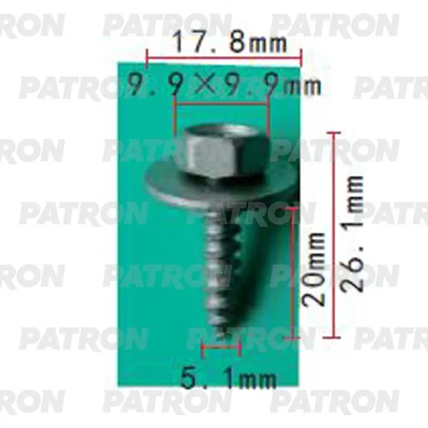 Саморез (комплект 10шт) Honda Nissan Toyota Применяемость: PATRON P37-2147S