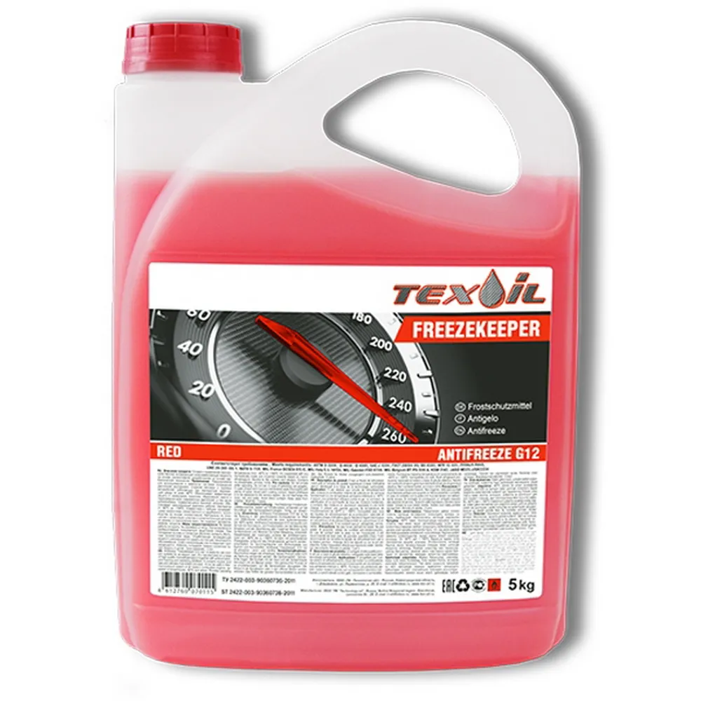 Антифриз TEXOIL Freezekeeper Red G12 G12 готовый красный 5 кг OZH30111