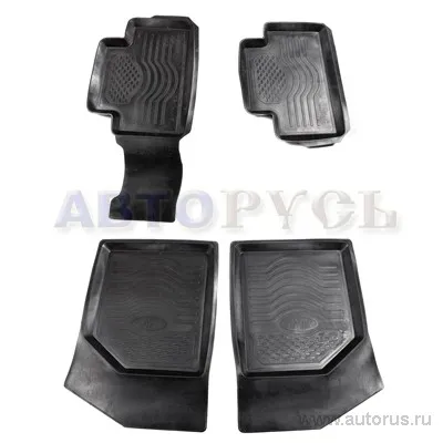 Коврики в салон ВАЗ 2108, 2109, 21099 резина черный комплект АГАТЭК VSK-00066499
