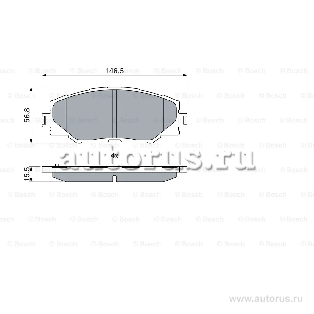 Колодки тормозные передние BOSCH 0 986 494 174