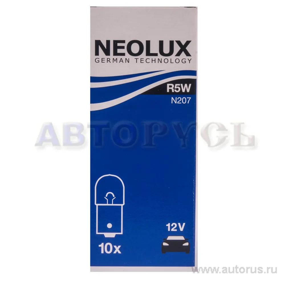 Лампа 12V R5W 5W BA15s NEOLUX Standart 1 шт. картон N207