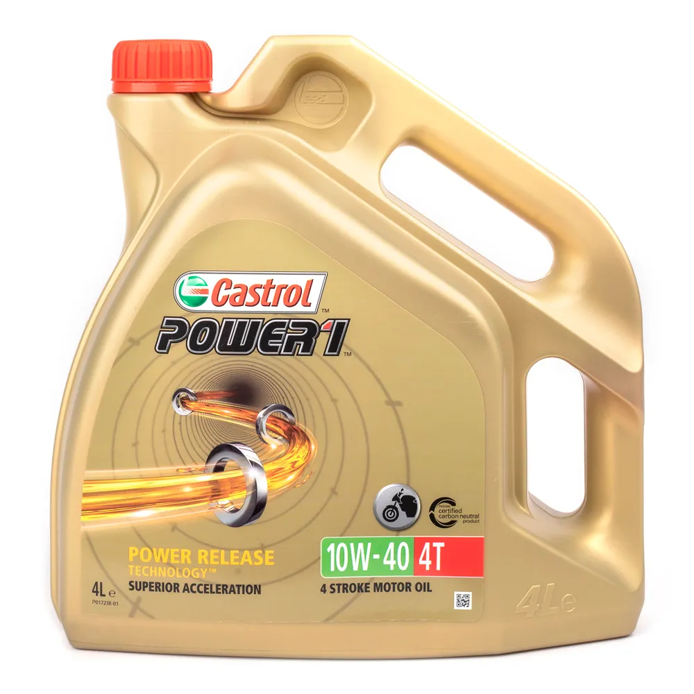 Масло моторное CASTROL Power 1 Racing 4T MW 10W-40 синтетическое 4 л 15043F