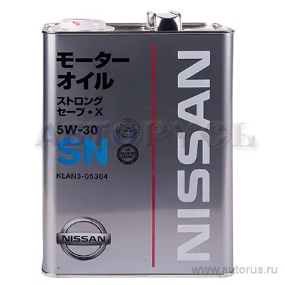 Масло моторное NISSAN STR SavexSN 5W-30 4 л KLAN3-05304