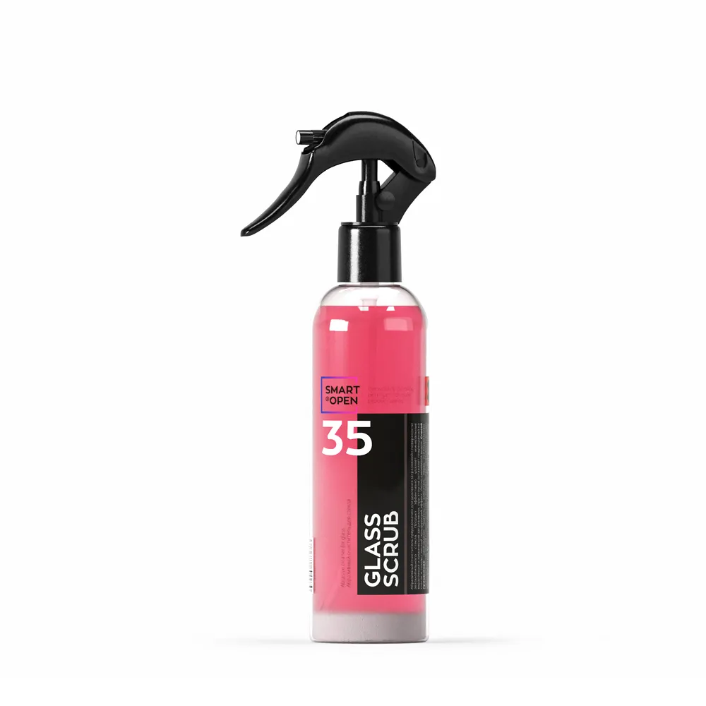 Очиститель для стекла Glass scrub 35 абразивный флакон 250 мл SMART OPEN 1535025