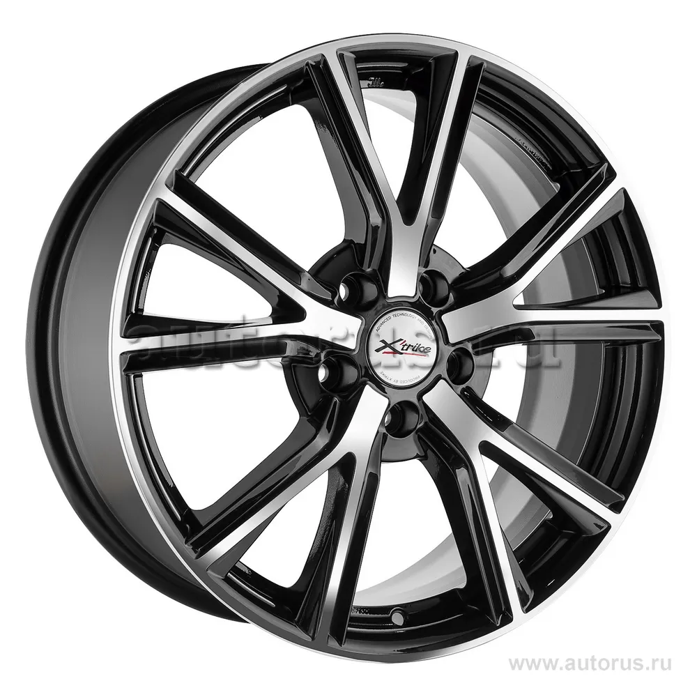Диск литой R18 7.5J 5x120/72.6 ET43 X-trike X-122 BK/FP 63534