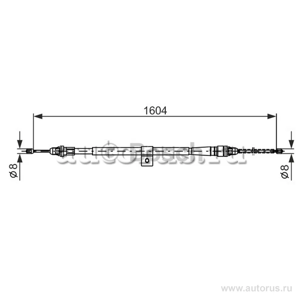 Трос ручника п BOSCH 1 987 477 980