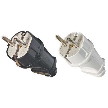 Вилка электрическая прямая с заземлением черная (16 А; 250 В ) UNIVERSAL MR UNIVERSAL 83312