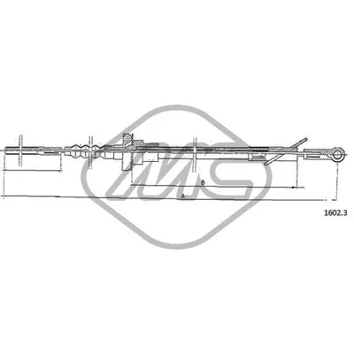 Трос сцепления RITMO ALL Metalcaucho 81042