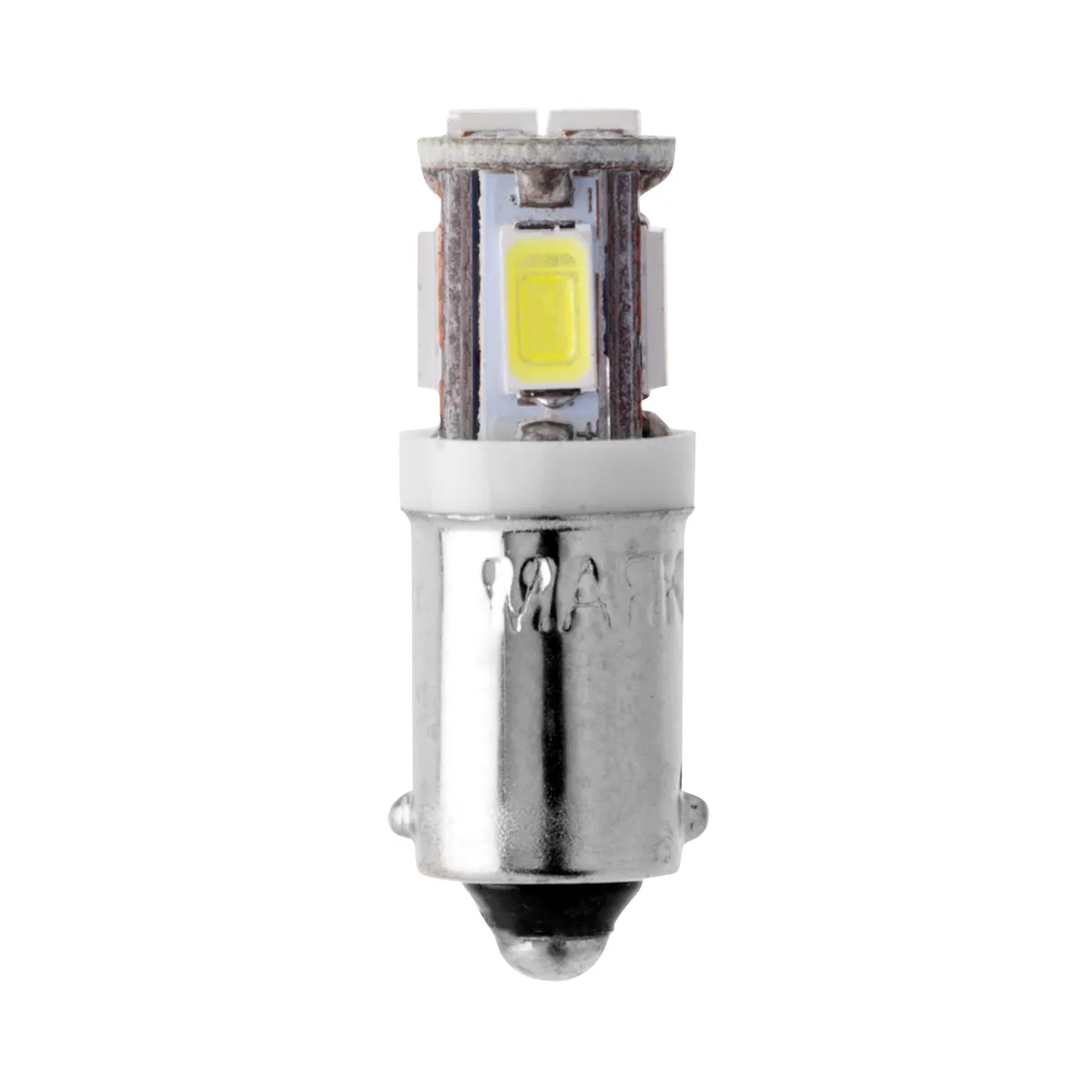 Лампа светодиодная 12 V BA9S-5 SMD белая повторит.подсв фары Маяк 12T8W6SMD5630