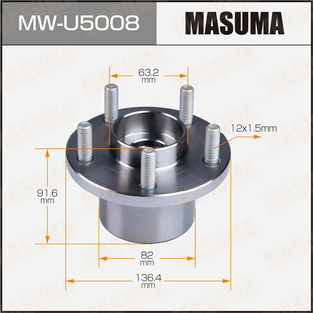 Ступичный узел rear MASUMA MW-U5008