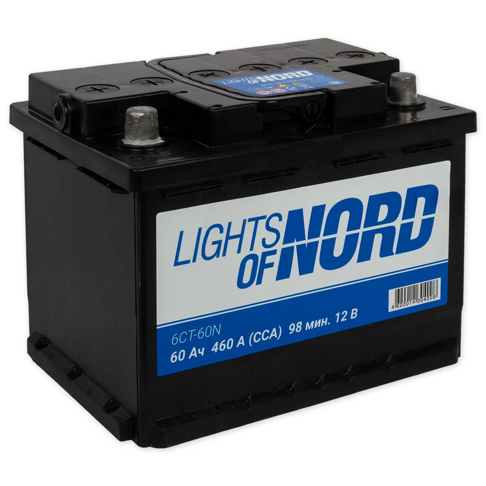 Аккумулятор Lights of Nord Standart 60 А/ч прямой L+ 242x175x190 L2 EN 460 А