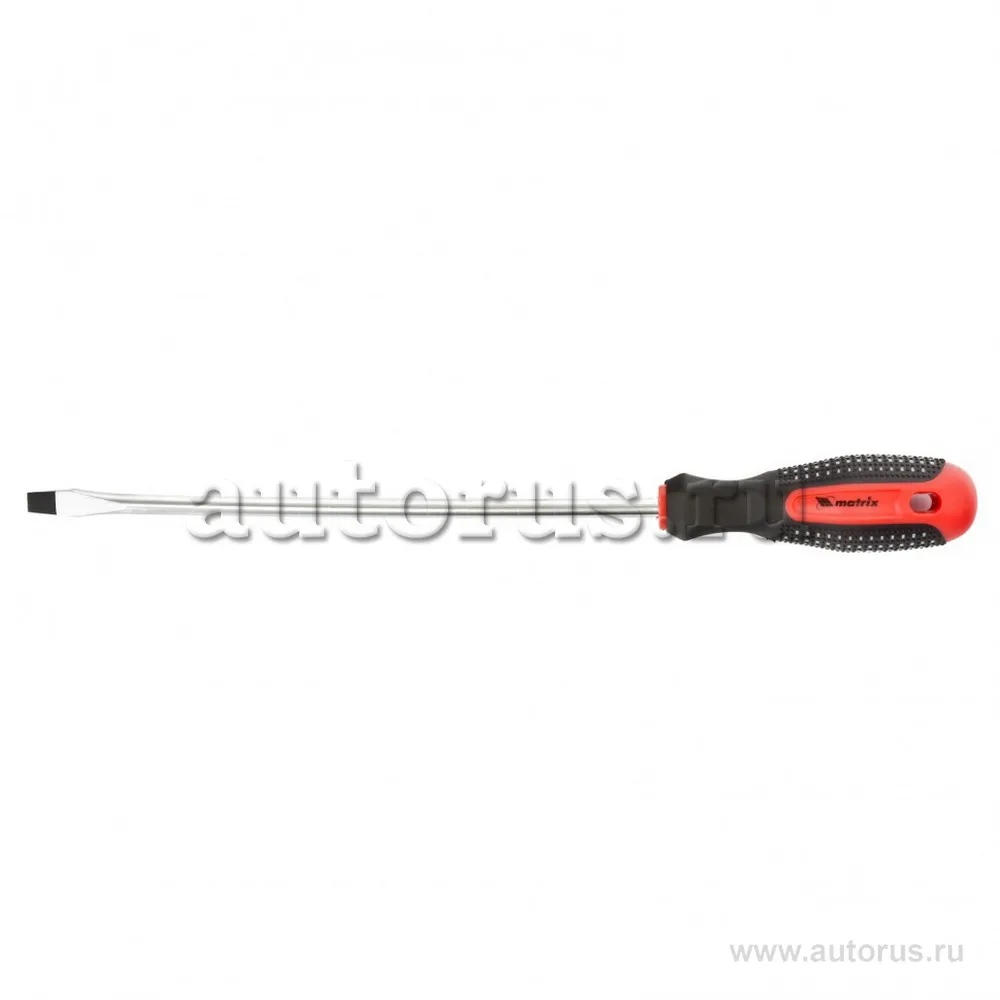 Отвертка Fusion, SL8, 0x250 мм, CrV, 3-х компонентная рукоятка anti slip MATRIX 11427