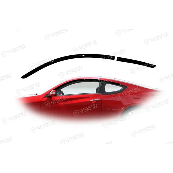 Дефлектора на окна Hyundai Genesis Coupe 2013 (4 части) деф.окон Cobra Tuning H24413