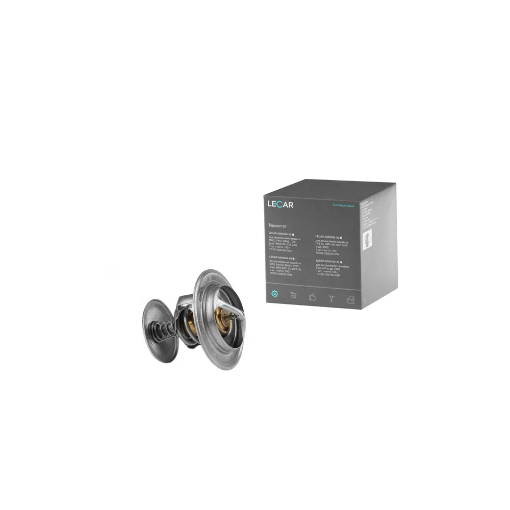 Термостат ГАЗ, ЗИЛ Бычок, МАЗ, ПАЗ, МТЗ с двиг. Д245, Д246 LECAR LECAR000030602