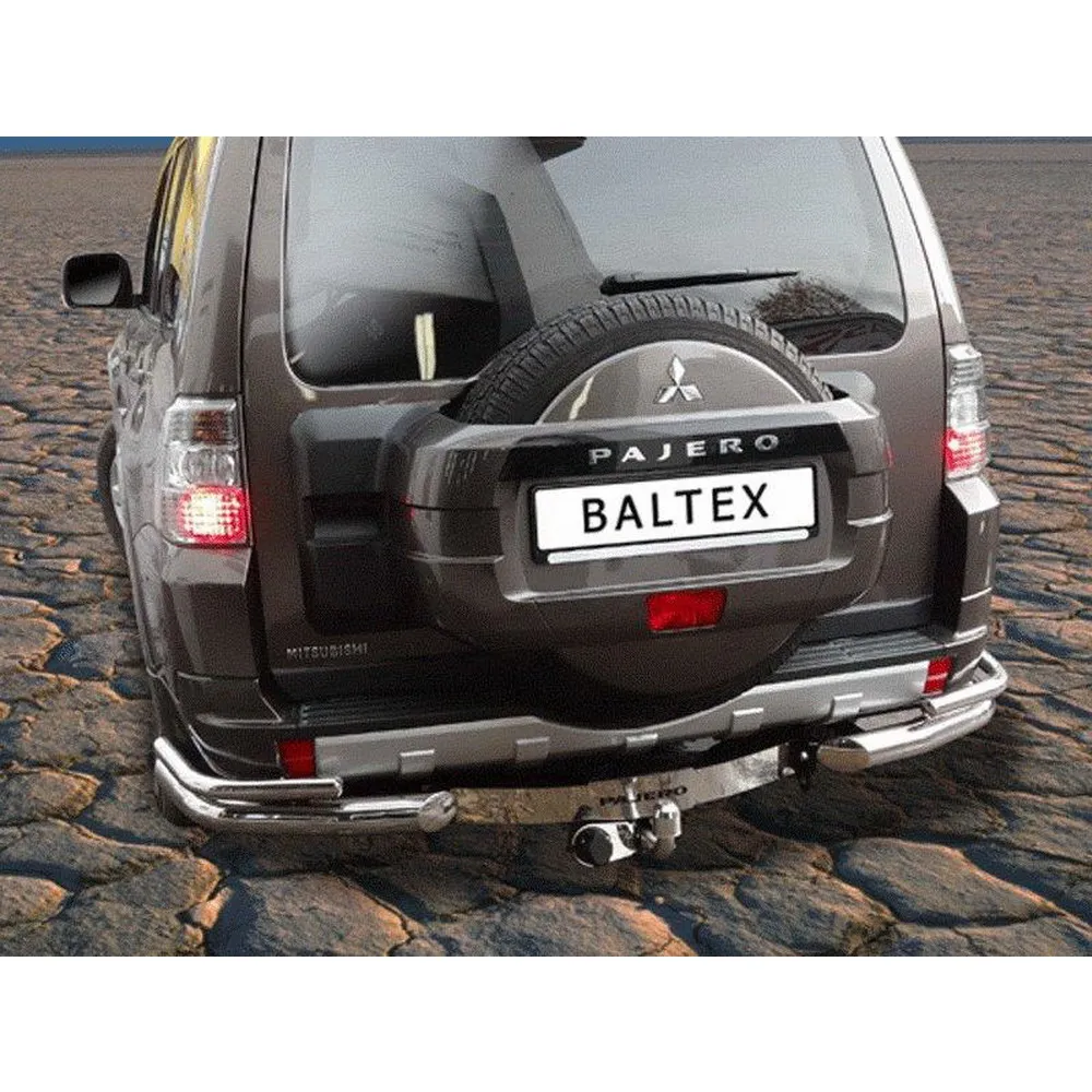 Фаркоп MITSUBISHI PAJERO 4, 3-5 дверей, 08 - , шар A 75/2000, балка с нержавеющей пластиной