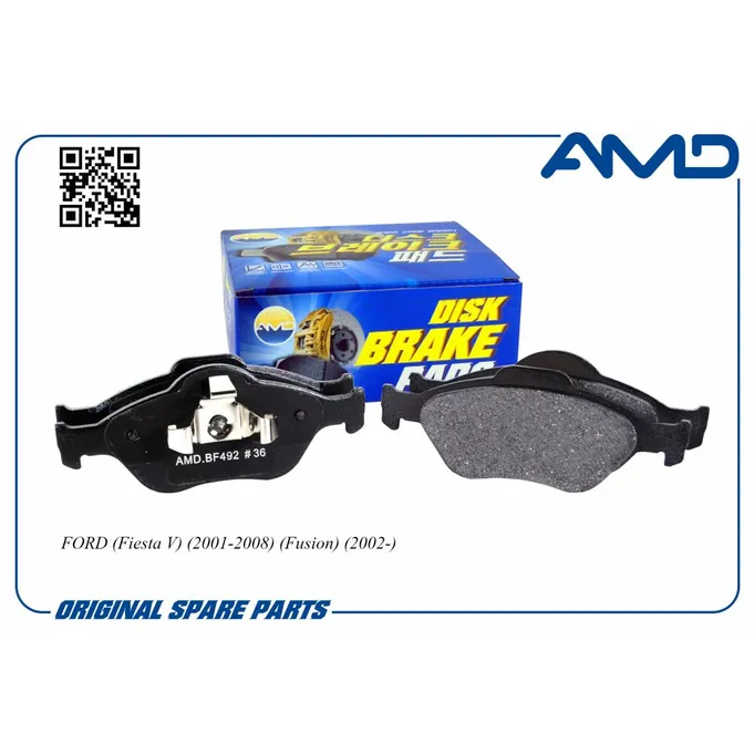 Колодки передние FORD (Fiesta V) (2001-2008) (Fusion) (2002-) AMD AMD.BF492