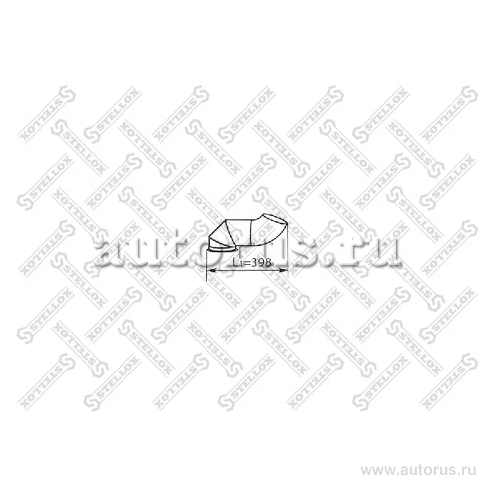 Труба глушителя выxлопная 3-изг DAF CF65/75/85, XF95 STELLOX 8203804_SX