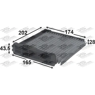 Фильтр салона JS ASAKASHI AC208C