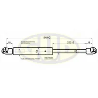 АМОРТИЗАТОР БАГАЖНИКА DAE NEXIA/CIELO 02/95- 355N L549/222MM G.U.D GGS020203