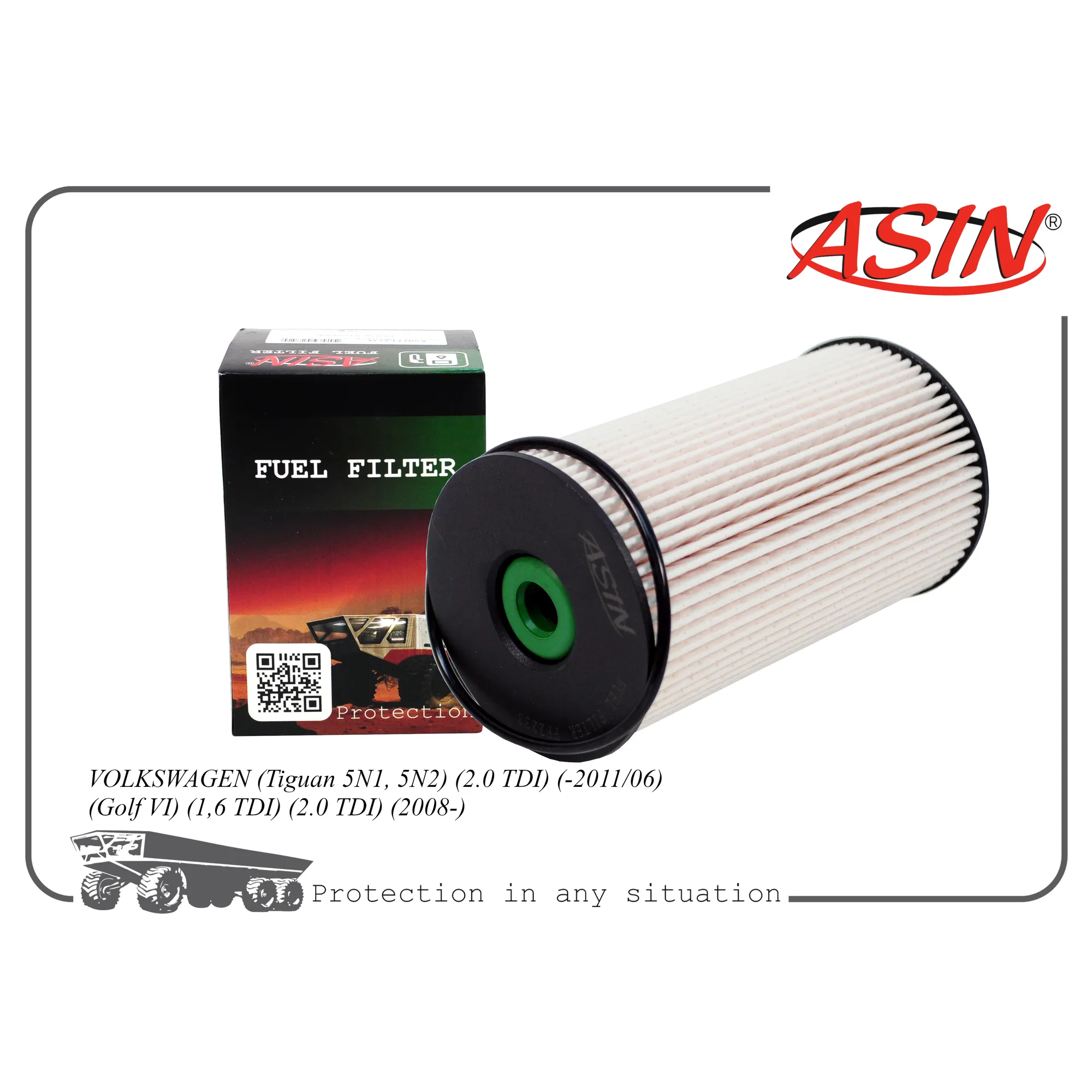 Фильтр топливный 3C0127434/ASIN.FF2233 ASIN ASIN ASINFF2233