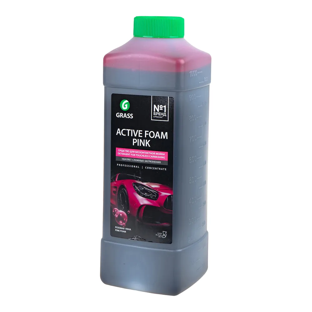 Автошампунь Active Foam Pink для бесконтактной мойки розовая пена 1л GRASS 113120 GRASS 113120