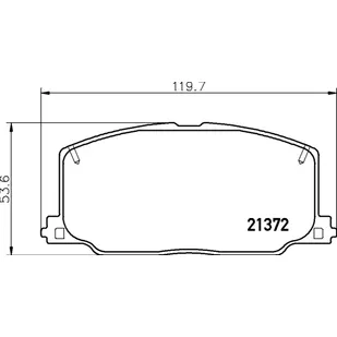 Колодки тормозные TOYOTA CAMRY/CARINA/CELICA 87-92 передн. NISSHINBO NP1037