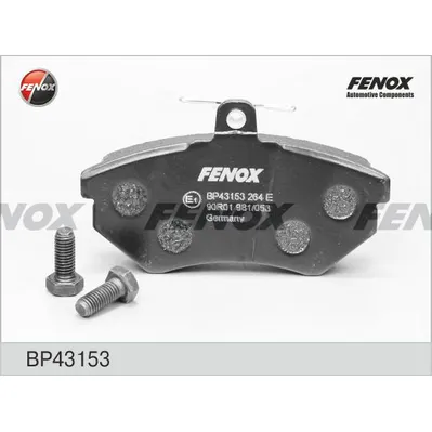 Колодки тормозные передние FENOX BP43153