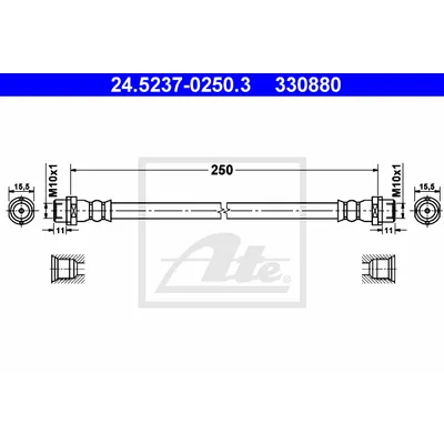 Шланг тормозной ATE 24523702503