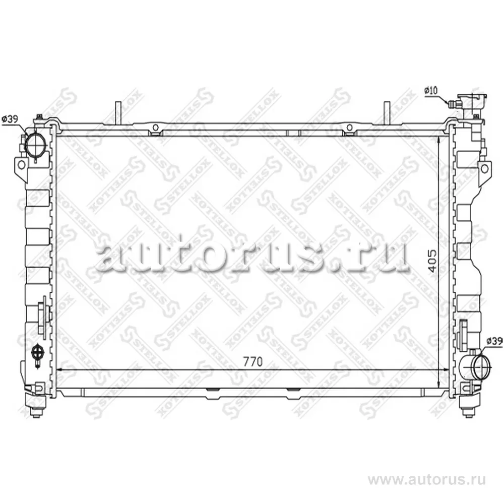 Радиатор системы охлаждения Chrysler Town&Country/Voyager 2.4 00> STELLOX 10-25475-SX