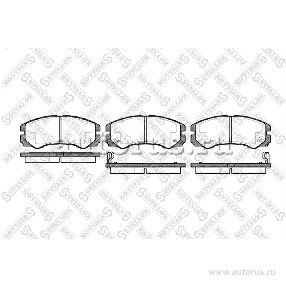 Колодки дисковые п. с антискрип. пластинами Opel Frontera A 95-98/ STELLOX 436 002B-SX