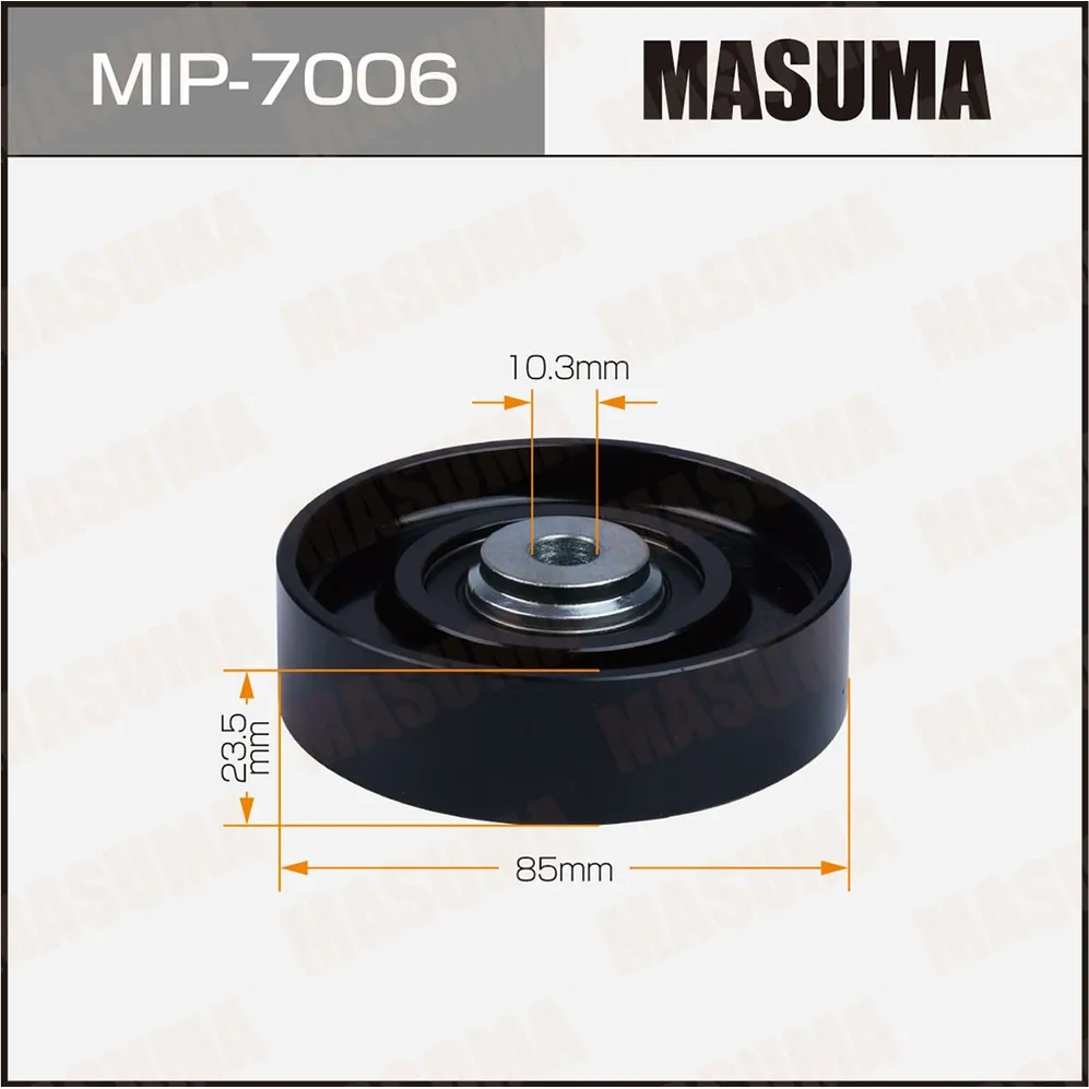 Ролик обводной ремня привода навесного оборудования MASUMA MIP7006