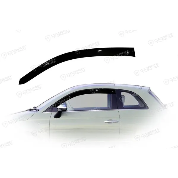 Дефлектора на окна Fiat 500 3d (312) 2007EuroStandard деф.окон Cobra Tuning FE22007