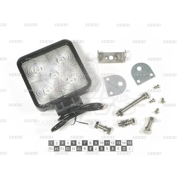 Фара доп света (луч направлен) white 5 leds; 12-24v ZEVS KW-220S