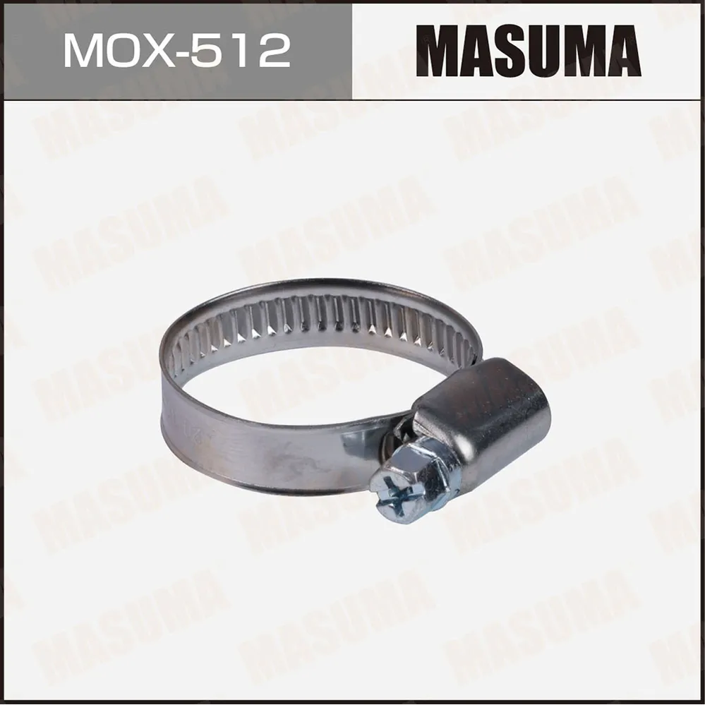 Хомут червячный MASUMA, 20-32mm / H-9mm (нержавеющая сталь) (уп10) MASUMA MOX512