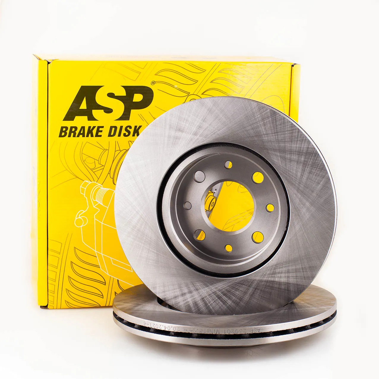 Диск тормозной передний LADA PRIORA/FIAT BRAVO/DOBLO /VENT D=257,5MM ASP 230201