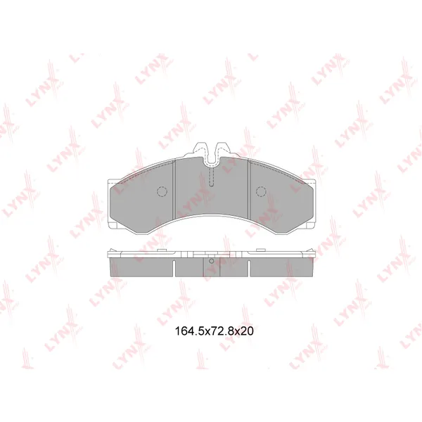 Колодки передние MB 2/3/4T-Sprinter/VW LT 28-46 II LYNXauto BD-5352