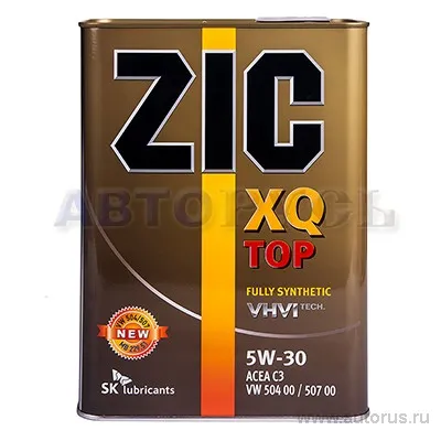 Масло моторное ZIC XQ TOP 5W-30 синтетическое 4 л 167145