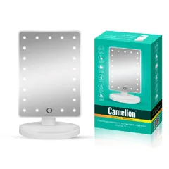 Зеркало C LED подсветкой, 1x, дневн. свет, 5 Вт, 4*LR6 M145-SL C01 бел. Camelion M145-SL C01