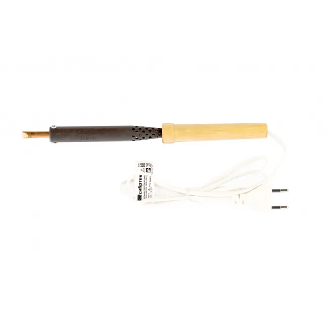 Паяльник электрический ЭПСН-03-80/220, деревянная ручка, СИБРТЕХ 91310